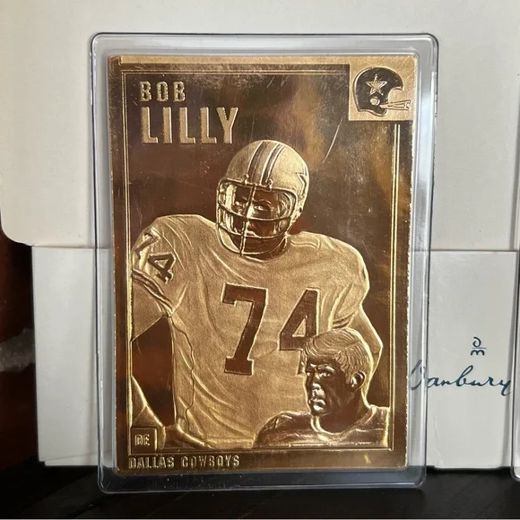 Danbury Mint 22kt Gold Football Legend Cards - Picture 3 of 6